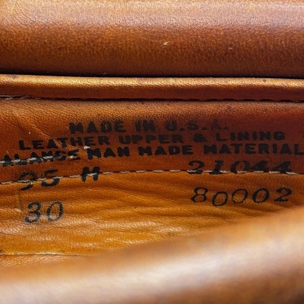 Vintage Timberland USA Men's 3-Eye Lug Boat‎ Shoes Vibram Sole Leather 9.5M